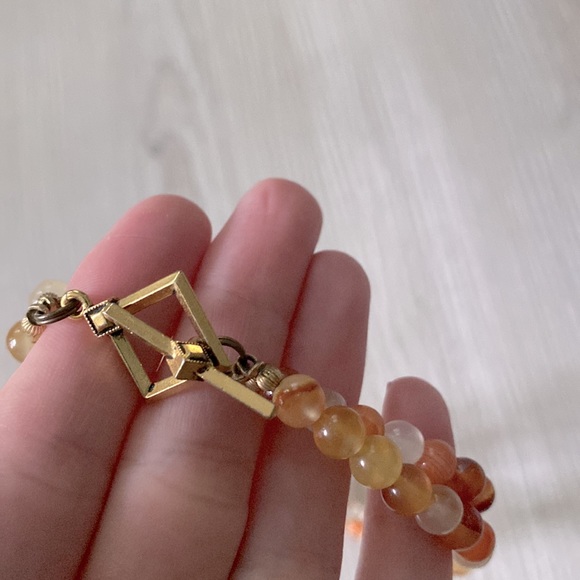 🤎NEW🧡 Hand Made Custom Designed Beaded Necklace - Picture 3 of 3